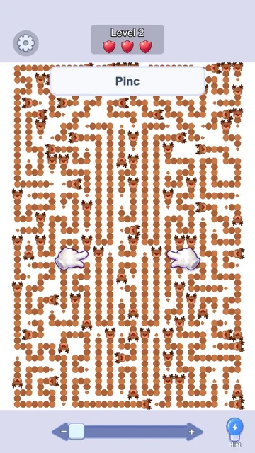 Cartoon arrow skin maze